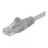 Wentronic Goobay CAT 6 komutacinis kabelis, U/UTP, pilkas, 1,5 m - CCA vario mišinys (95591)