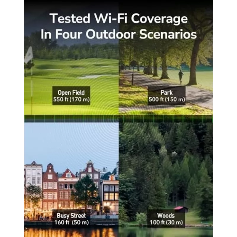 Prieigos taškas Cudy AP1300 Outdoor — dviejų juostų 2,4/5 GHz, 300/867 Mbps, IP65, PoE, 2 išorinės RP‑SMA antenos