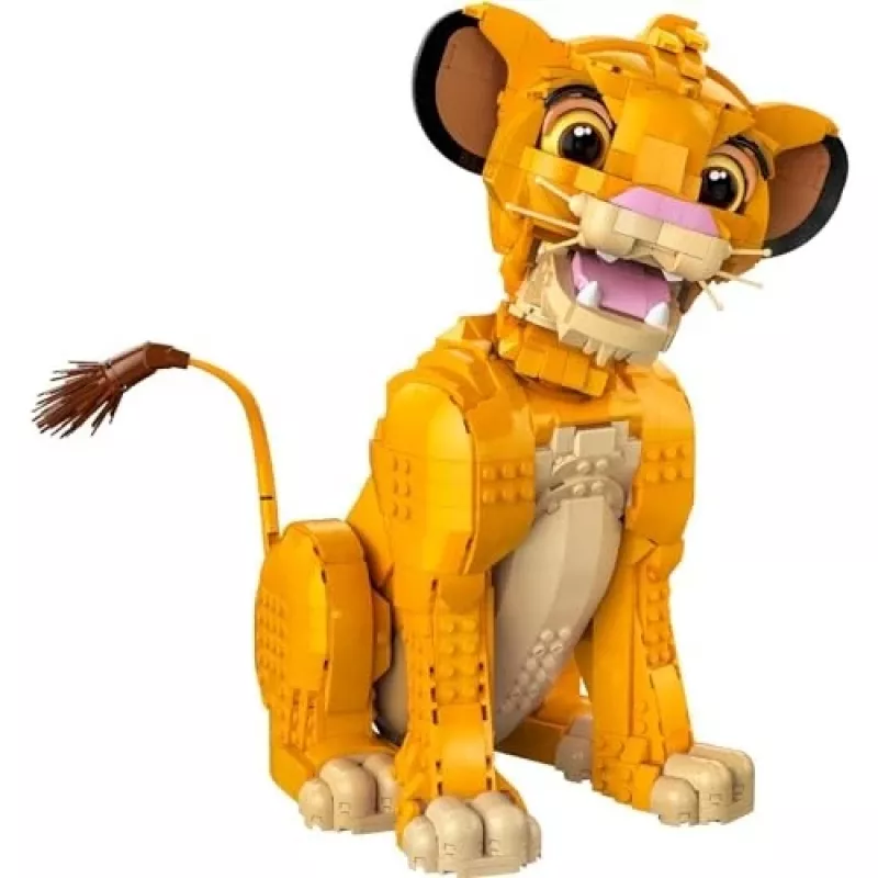 LEGO Disney Jaunasis Simba iš Liūto karaliaus kolekcinė gyvūno figūrėlė konstravimo rinkinys modelio rinkinys suaugusiems namų ar biuro dekorui nostalgiška dovanų idėja