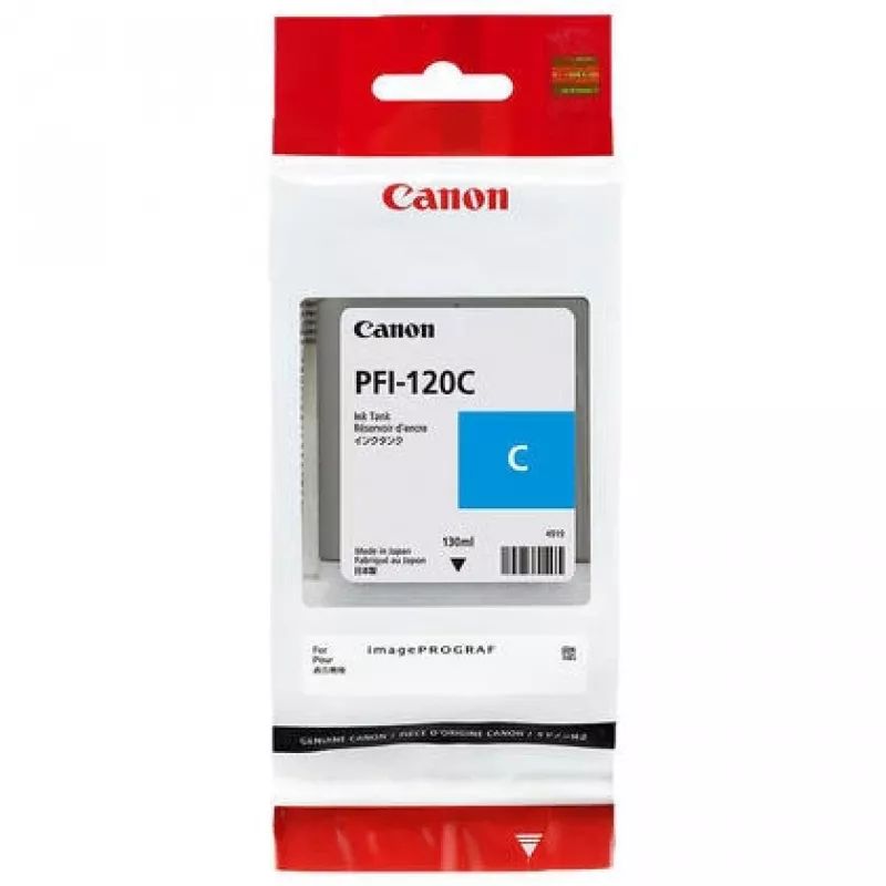 “Canon PFI-120C” rašalo kasetė, 1 vnt., Originali, žalsvai mėlyna