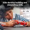 LEGO Speed Champions Ferrari F40 Supercar – pastatomas automobilio modelis 9 metų ir vyresniems berniukams ir mergaitėms su vairuotojo minifigūrėle, vaikų kambario dekoras
