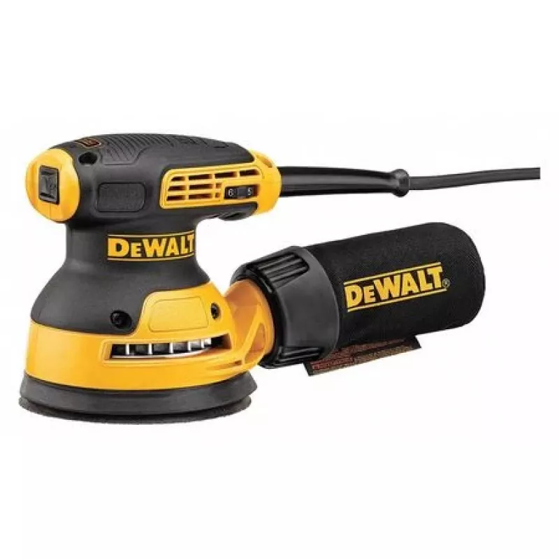 Orbitinis šlifuoklis DeWalt DWE6423-QS, 280 W, 8 000–12 000 OPM, 2,6 mm eiga, 1,28 kg