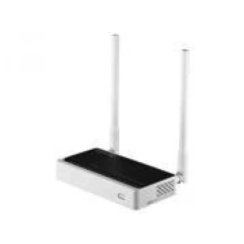 Stalinis maršrutizatorius TOTOLINK N300RT — vienos juostos 2,4 GHz Wi‑Fi 4, 300 Mbps, 5x RJ-45 Fast Ethernet prievadai, 2 išorinės 5 dBi antenos