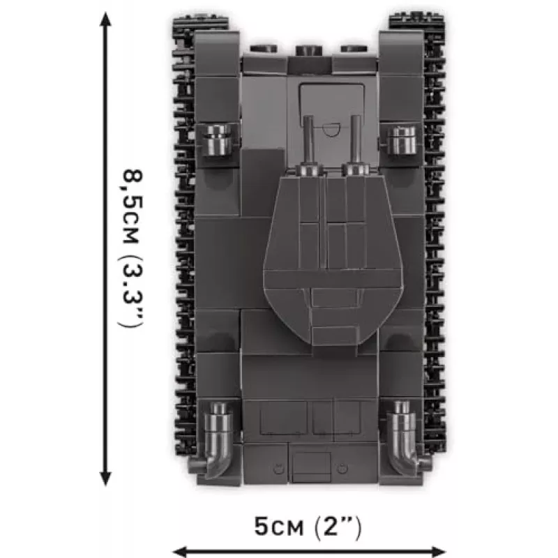 Statybinis rinkinys COBI Renault R35 Valentine IX Panzer I 595 vnt.