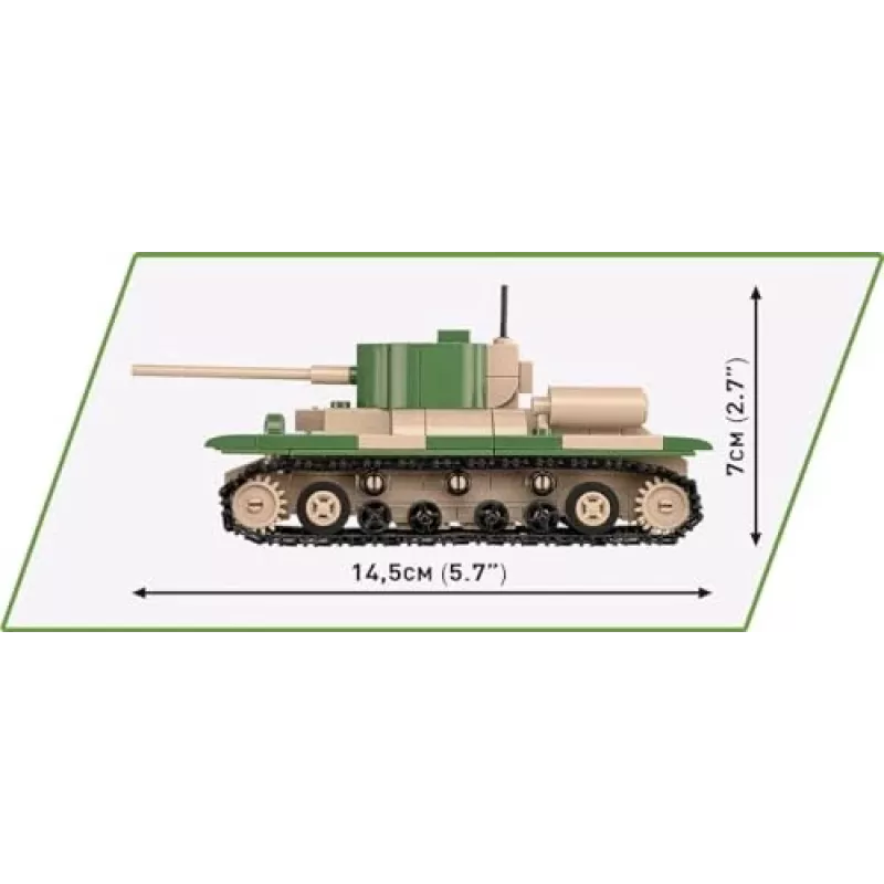 Statybinis rinkinys COBI Renault R35 Valentine IX Panzer I 595 vnt.