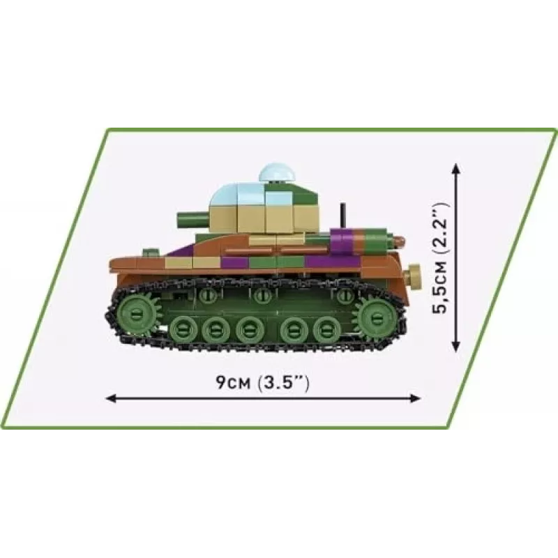 Statybinis rinkinys COBI Renault R35 Valentine IX Panzer I 595 vnt.