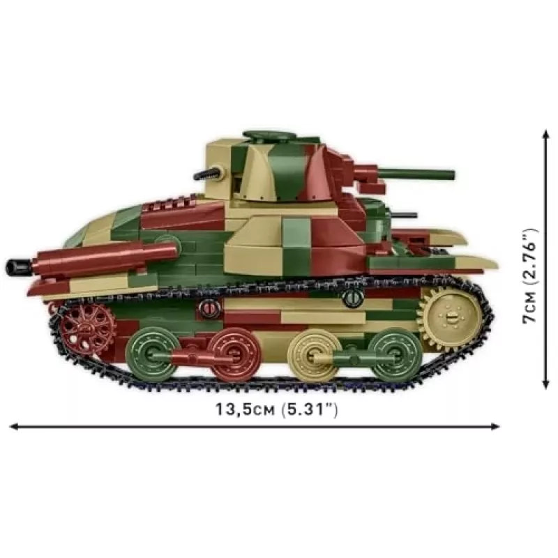 Cobi Historical Collection WWII Tipas 95 Ha-Go Tank, Multi
