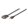 Goobay | DVI-D/HDMI laidas, auksuotas | 51580 | DVI-D kištukas Single-Link (18+1 kontaktas) | HDMI kištukas (A tipas) | HDMI į DVI-D | 2 m