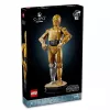 LEGO konstruojama figūrėlė Star Wars C-3PO modelis 75398 — 1 138 detalės, 380 mm aukščio kolekcinis eksponatas
