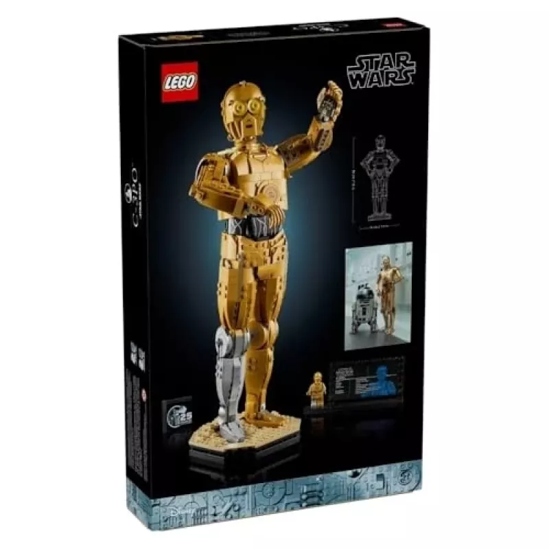 LEGO konstruojama figūrėlė Star Wars C-3PO modelis 75398 — 1 138 detalės, 380 mm aukščio kolekcinis eksponatas