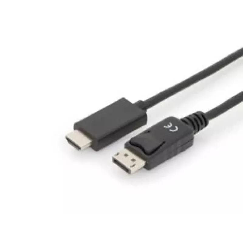 Adapter kabelis Displayport 1.2 with interlock 4K 60Hz UHD Typ DP/HDMI A M/M juodas 2 m