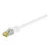 Wentronic GoobayCat.7 neapdorotas kabelis komutacinis kabelis, S/FTP (PiMF), baltas, 0,5 m - LSZH be halogenų, varis, RJ45 kištukas (91090)