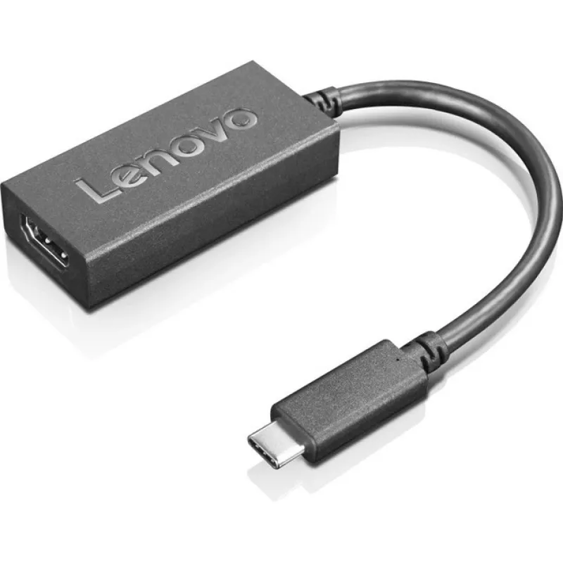 Lenovo 4X90R61022 vaizdo kabelio adapteris 0,24 m USB Type-C HDMI Type A (Standard) juodas