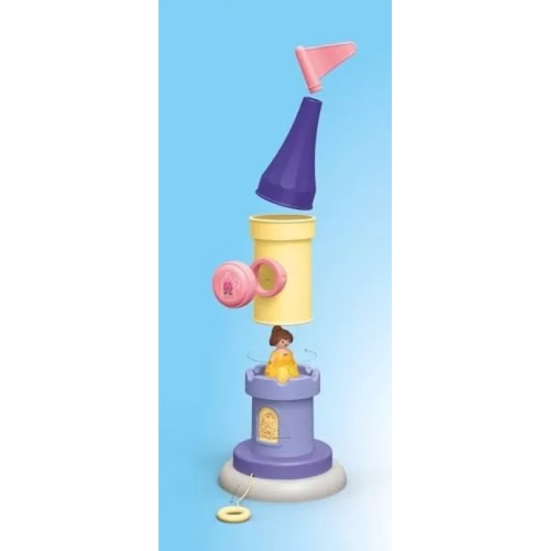 PLAYMOBIL JUNIOR & Disney: Belle's žaidimų bokštas su garsu | Žaidimų rinkinys mažyliams 1–3 m.