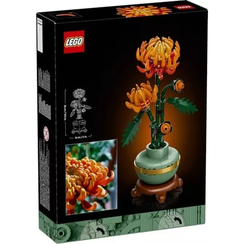 LEGO Icons Gelės chrizantemos statybos rinkinys Kūrybinis modelių rinkinys suaugusiems Statyti dirbtinį augalą Dovana moterims vyrams jai ar jam Namams biurui DE