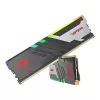 DDR5 32GB (2x16GB) 6000MT/s žaidimų operatyvioji atmintis PATRIOT KLEVV CRAS V su radiatoriumi, CL30, 1.35V, XMP 3.0, RGB