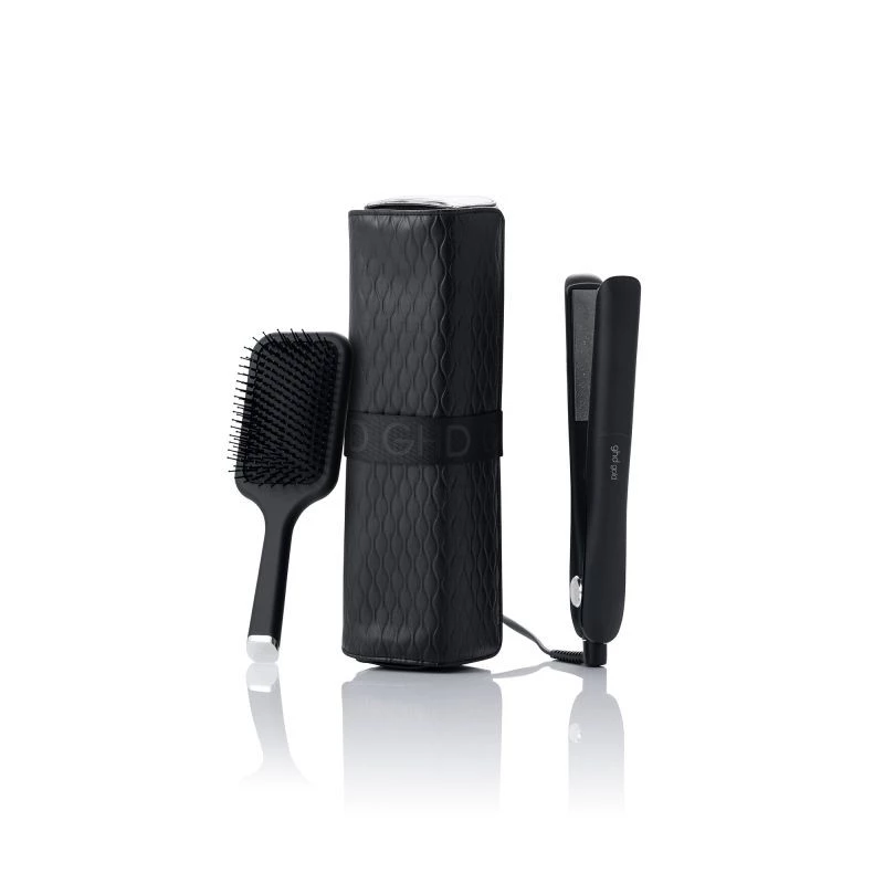 ghd Gold hair straightener and paddle brush gift set