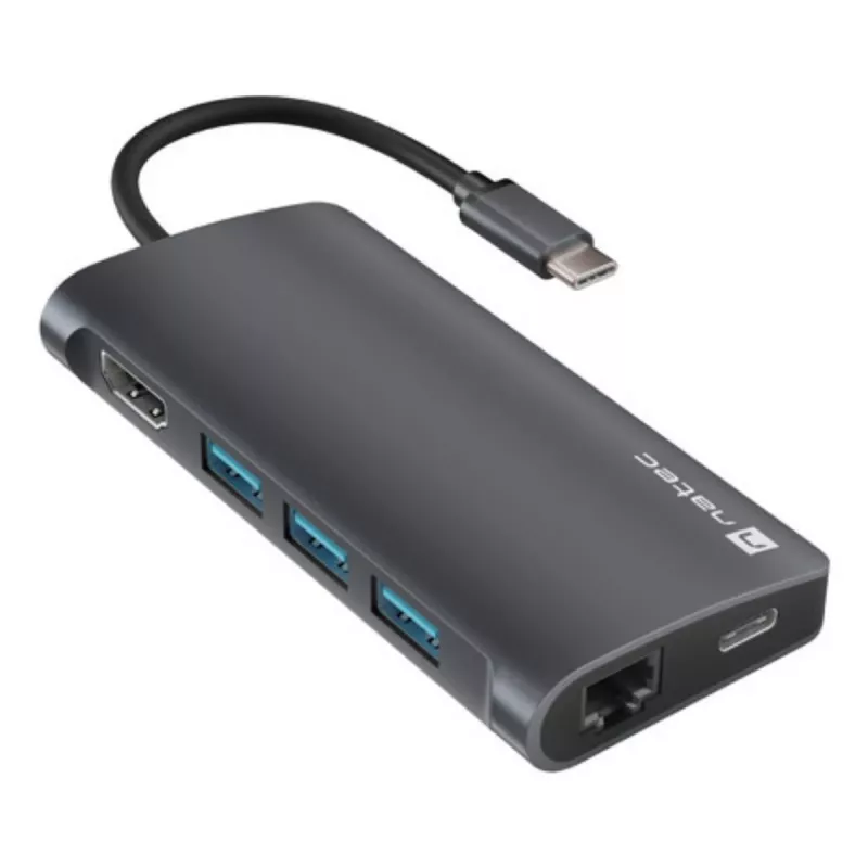 Doko stotelė NATEC NMP-2162 USB 3.2 Gen 1 Type-C pilka laidinė