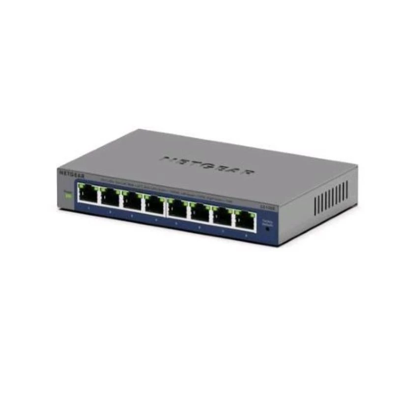 NETGEAR GS108Ev4 Nevaldomas L2/L3 Gigabit Ethernet (10/100/1000) Pilkas