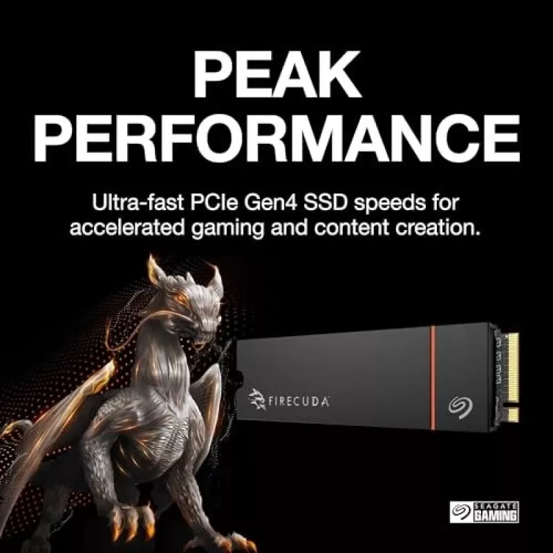 Seagate FireCuda ZP1000GM3A073 vidinis kietojo kūno diskas 1 TB M.2 PCI Express 4.0 NVMe 3D TLC