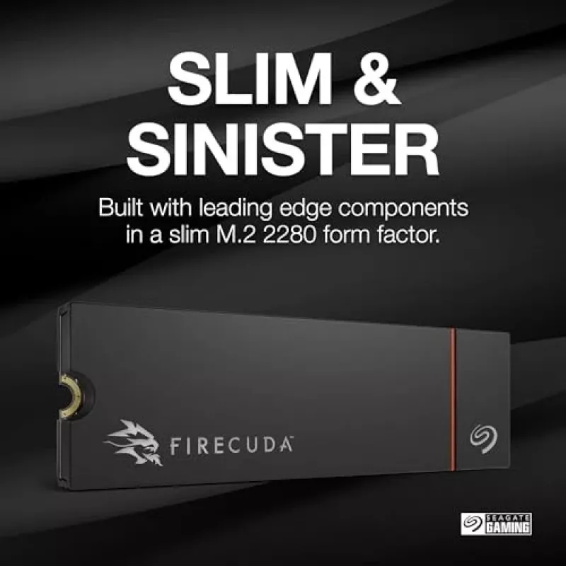 Seagate FireCuda ZP1000GM3A073 vidinis kietojo kūno diskas 1 TB M.2 PCI Express 4.0 NVMe 3D TLC
