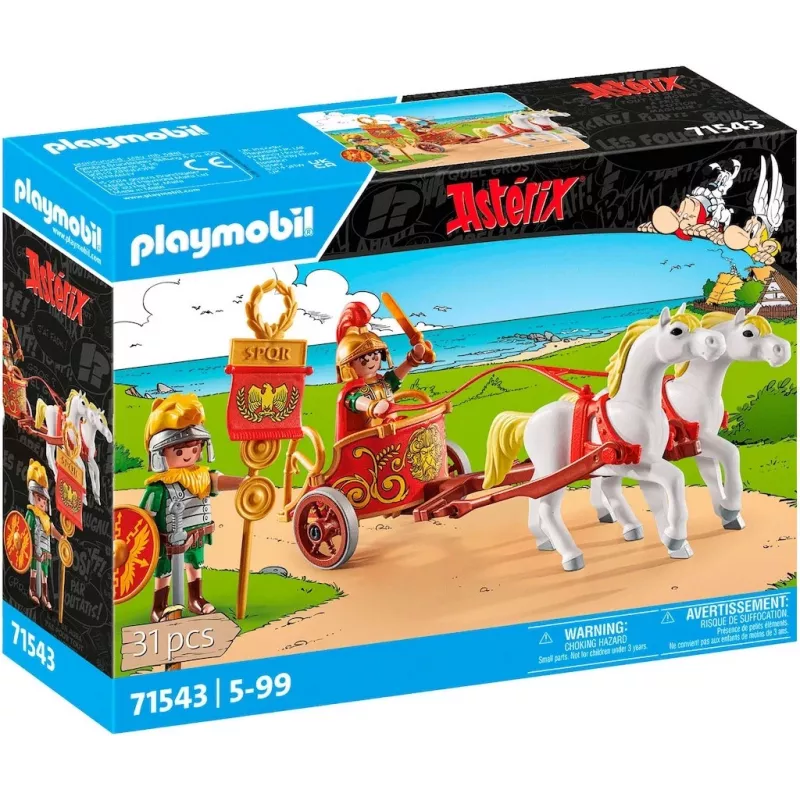 Žaidimų rinkinys Asterix 71543 Romėnų kovos vežimas