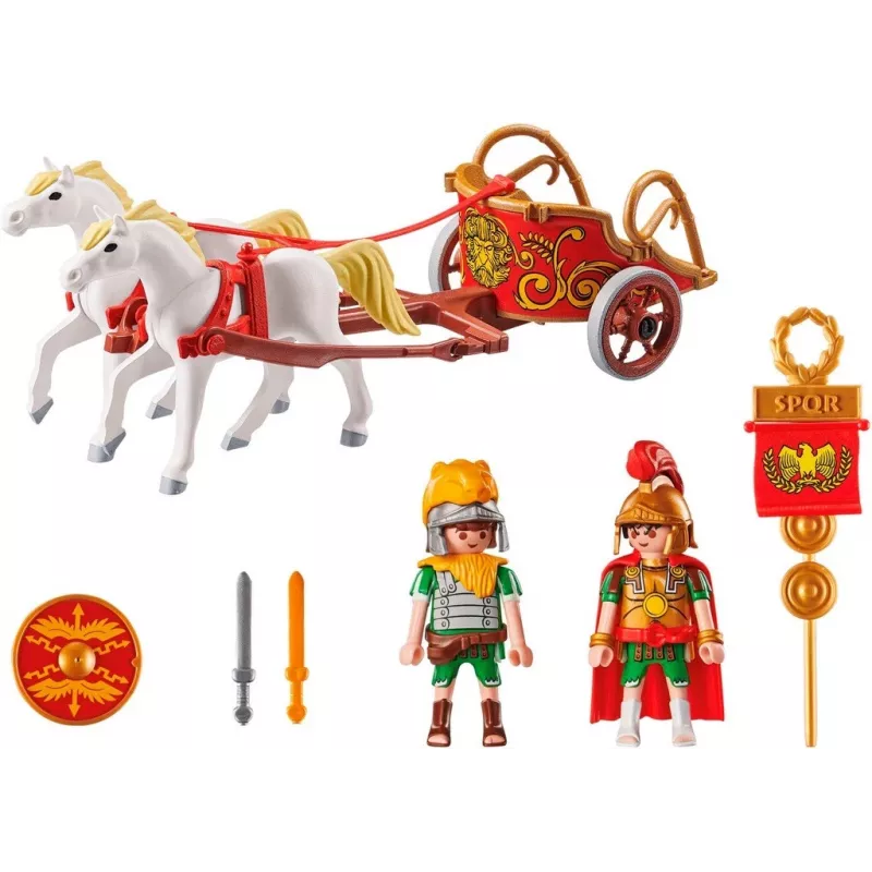 Žaidimų rinkinys Asterix 71543 Romėnų kovos vežimas