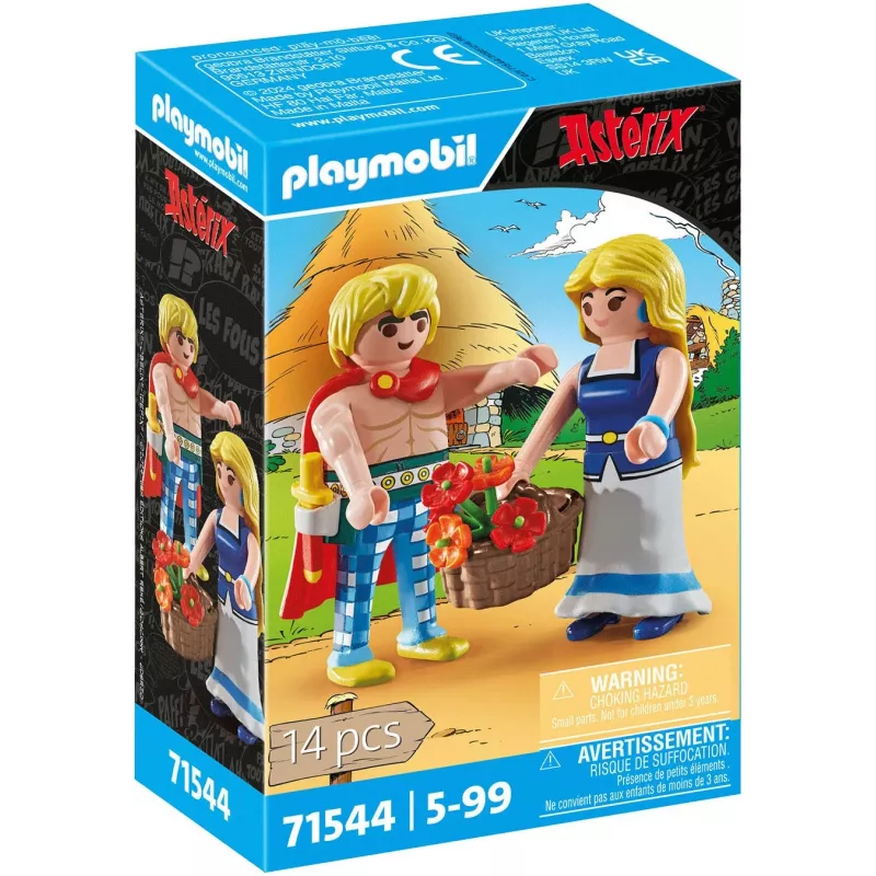 PLAYMOBIL | Asteriksas | Tragikomiksas ir Falbala | Įsimylėjusi pora iš Asterikso visatos | Žaislas vaikams nuo 5 metų | 71544
