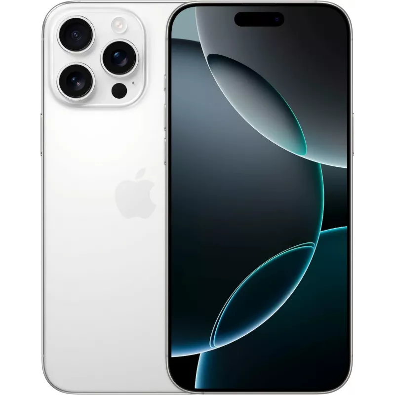 iPhone 16 Pro Max 512GB - Baltas Titanis - Atrakintas