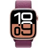APPLE Watch Series 10 GPS 46 mm rožinio aukso aliuminio korpusas su slyvų spalvos „Sport Loop“ apyranke