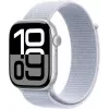 APPLE Watch Series 10 GPS 46 mm sidabrinis aliuminio korpusas su Blue Cloud sportine kilpa