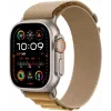Apple Watch Ultra 2 GPS + Cellular 49mm Natural Titanium Case mitTan Alpine Band - Medium (MX4F3FD/A)
