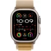 Apple Watch Ultra 2 GPS + Cellular 49mm Natural Titanium Case mitTan Alpine Band - Medium (MX4F3FD/A)