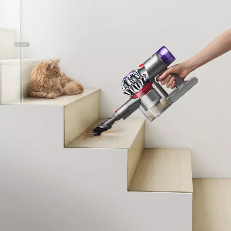Dyson V8 Advanced 2-in-1 belaidis dulkių siurblys Baterija Sausas Be maišelio Nikelis, Sidabrinis