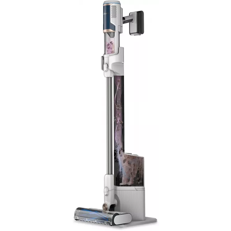 Sharkclean BU3521EU 2-in-1 šluotinis siurblys / elektrinis šepetys, akumuliatorinis, sausas, be maišelio, 21,6 W, mėlyna, balta