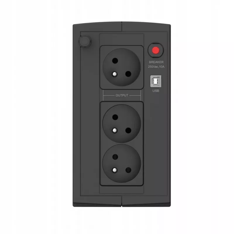 UPS EVER Ever Duo 850 PL T/DAVRTO-000K85/01 850VA linijinės-interaktyvios, 550 W, AVR, 3 kintamosios srovės lizdai, 12 V 2×5 Ah, bokštinis