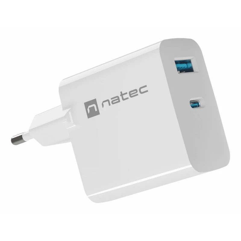 NATEC NUC-2144 mobiliojo įrenginio įkroviklis universalus baltas AC greitasis įkrovimas vidaus