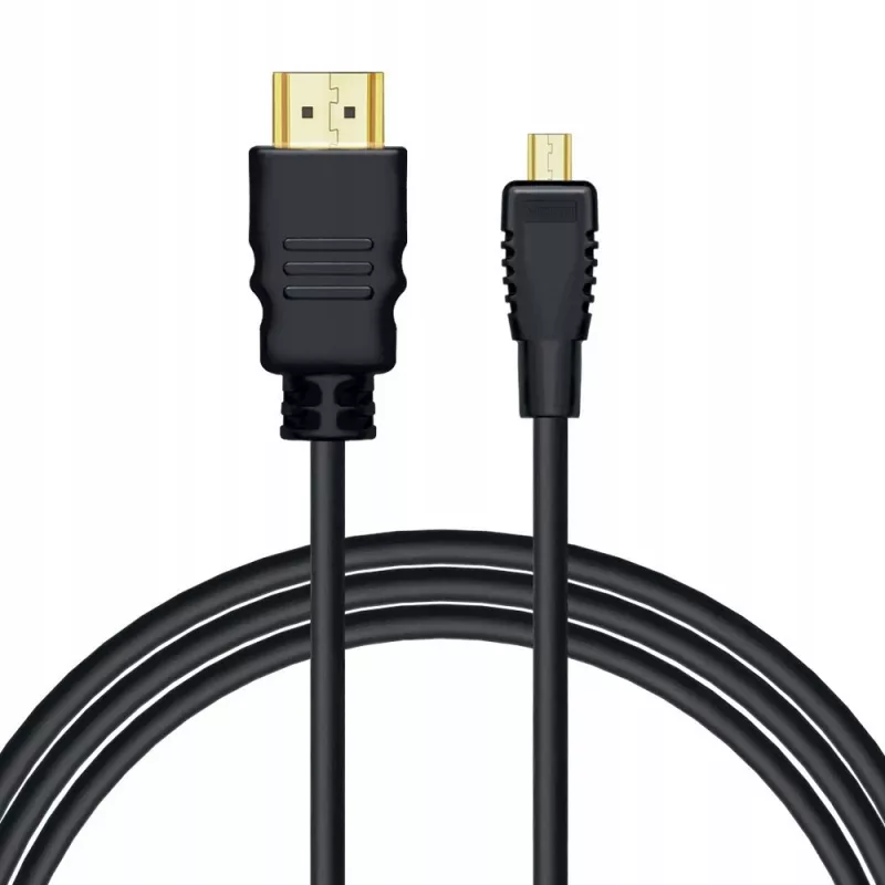 Savio CL-40/M HDMI (M) - micro HDMI (M) laidas su Ethernet, 2m, Juoda