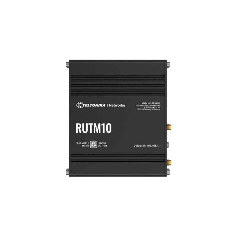 Teltonika RUTM10 belaidis maršrutizatorius Gigabit Ethernet dviejų juostų (2,4 GHz / 5 GHz) Juoda