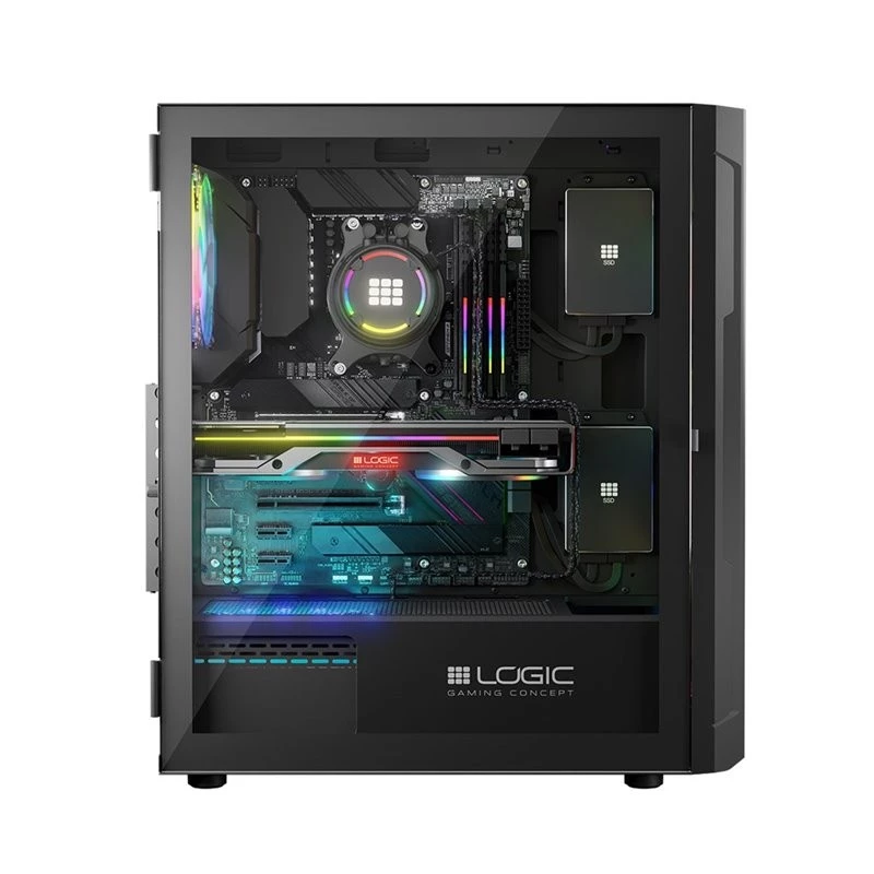 Logic ARAMIS ARGB MINIDI USB 3.0 korpusas, juodas