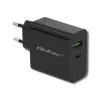 Maitinimo adapteris QOLTEC 51717 45W 20V 3A kintamosios srovės patalpų įkroviklis išmaniajam laikrodžiui, juodas