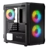 Kompiuterio korpusas Logic Concept Portos Mini ARGB Micro ATX juodas