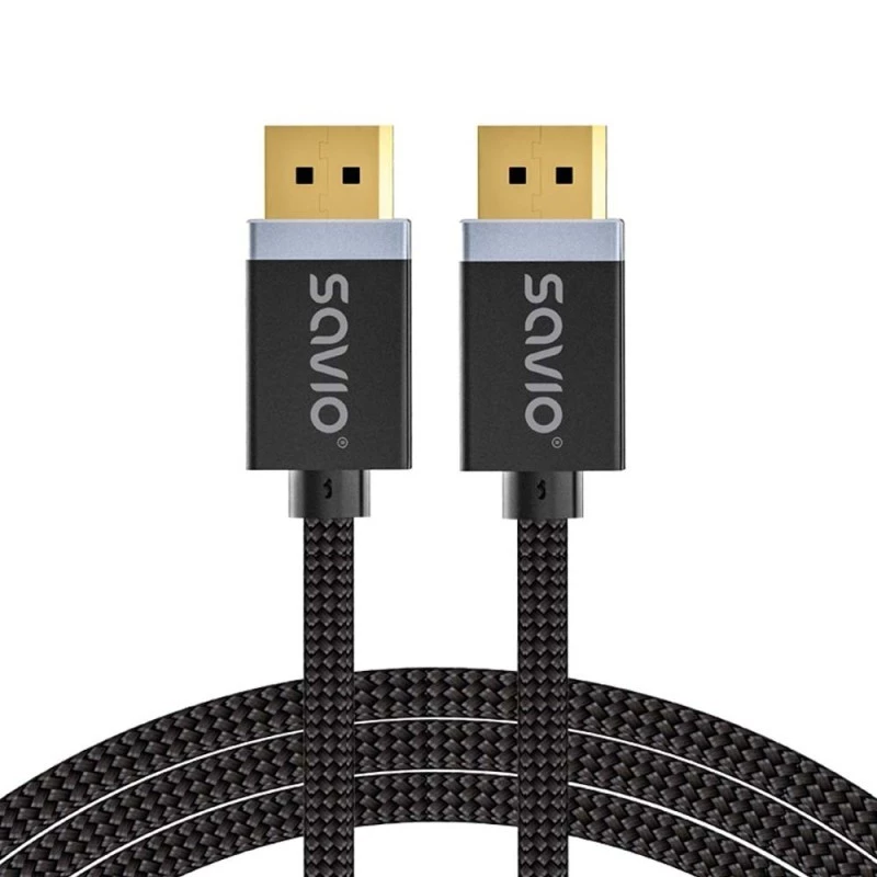 SAVIO DISPLAYPORT (V) - DISPLAYPORT (V) KABELIS, V1.4, 3 m, CL-176