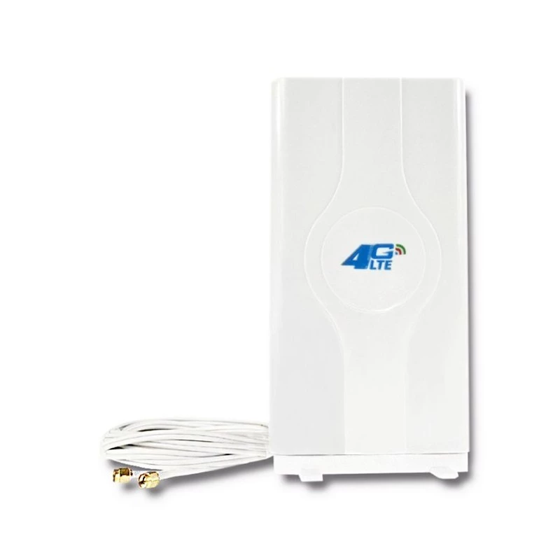 Įvairiakryptė antena QOLTEC 57013, 0,6–2,7 GHz, 30 dBi, vertikali poliarizacija, 50 Ω, baltas ABS korpusas