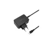 Mobiliojo įrenginio įkroviklis QOLTEC 51024 — Universalus kintamosios srovės patalpų įkroviklis, 65W PD, 20V/3.25A, 1.2 m laidas, juoda
