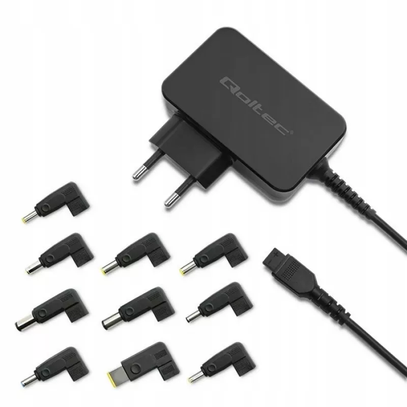 Universalus maitinimo adapteris QOLTEC 52414 65W su 10 keičiamų jungčių