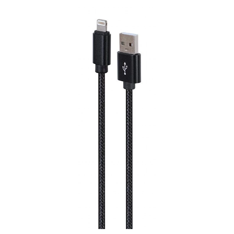 Lightning į USB-A laidą GEMBIRD CCDB-MUSB2B-AMLM-6 — 1,8 m, USB 2.0, 2,1 A, juodas