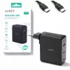 Sieninis įkroviklis Aukey PA-B7O, 3×USB, GaN technologija