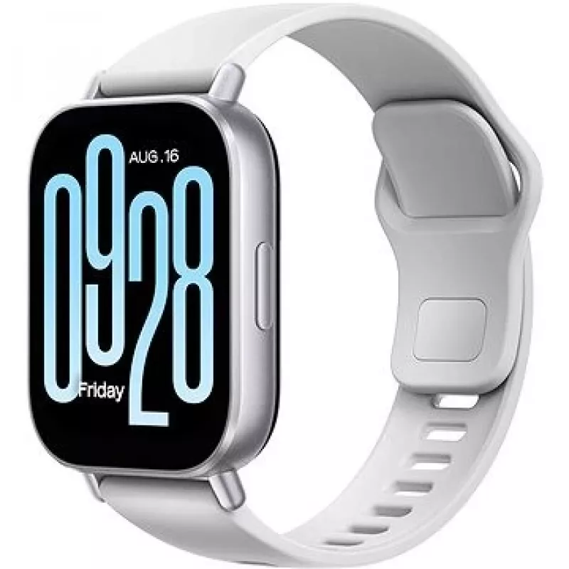 Išmanusis laikrodis Xiaomi Redmi Watch 5 Active — 2 colių (5,08 cm) LCD, 320×385, 470 mAh, sidabrinis, TPU juosta, 42,2 g