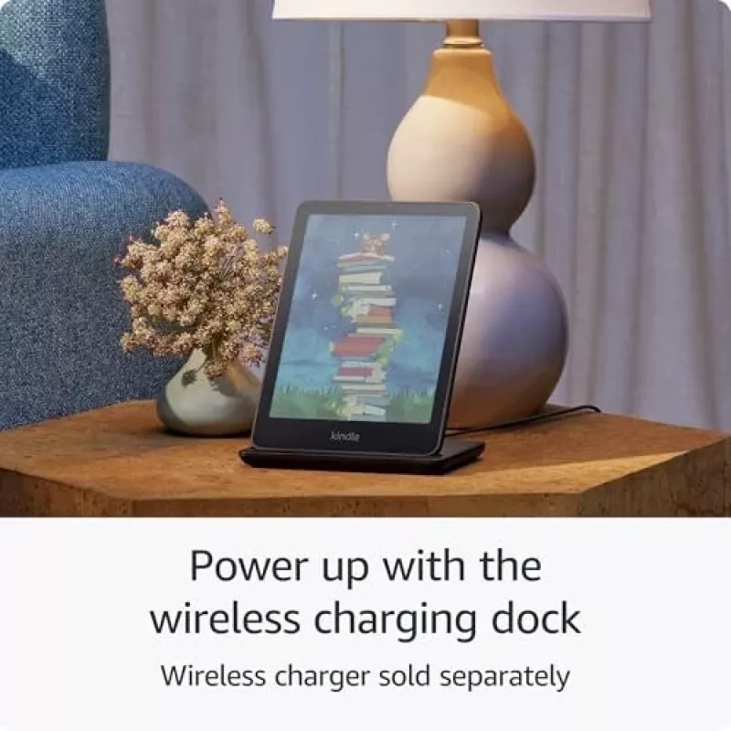 Elektroninių knygų skaitytuvas Amazon Kindle Colorsoft Signature Edition 7 colių 32 GB Wi‑Fi Belaidis įkrovimas, IPX8 atsparus vandeniui, juodas